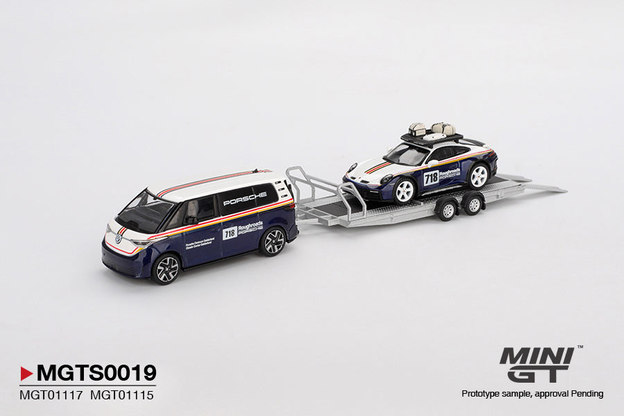 Porsche 911 Dakar #718 and Volkswagen ID Buzz Porsche Centrum Gelderland Roughroads Set