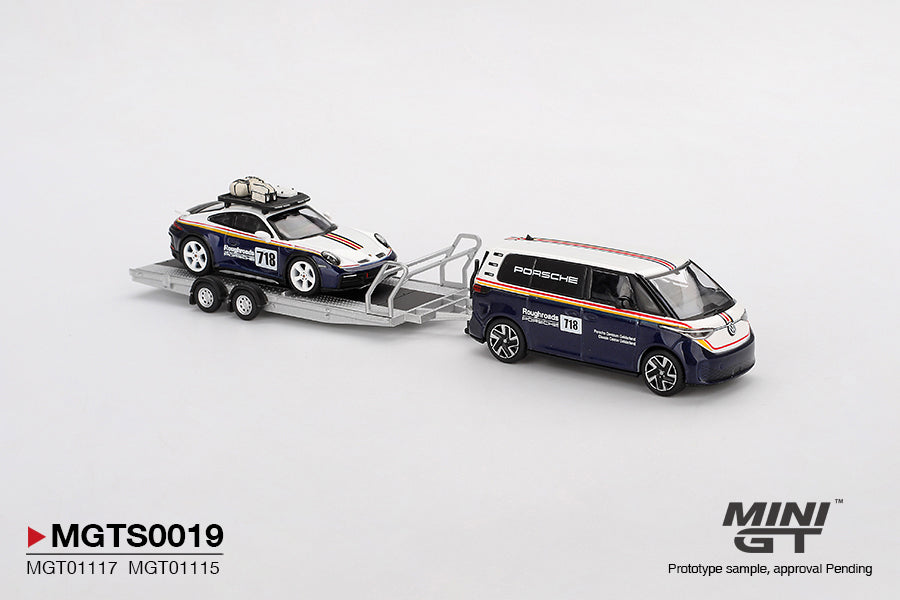 Porsche 911 Dakar #718 and Volkswagen ID Buzz Porsche Centrum Gelderland Roughroads Set