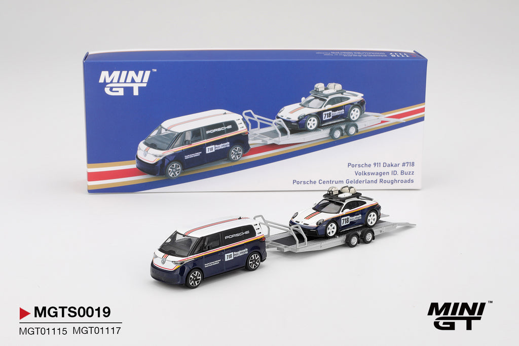 Porsche 911 Dakar #718 and Volkswagen ID Buzz Porsche Centrum Gelderland Roughroads Set
