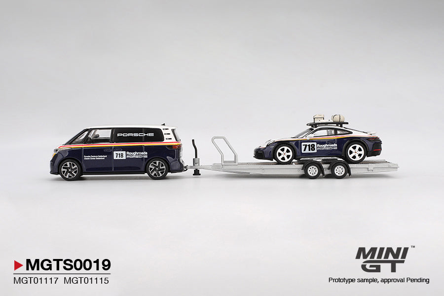 Porsche 911 Dakar #718 and Volkswagen ID Buzz Porsche Centrum Gelderland Roughroads Set