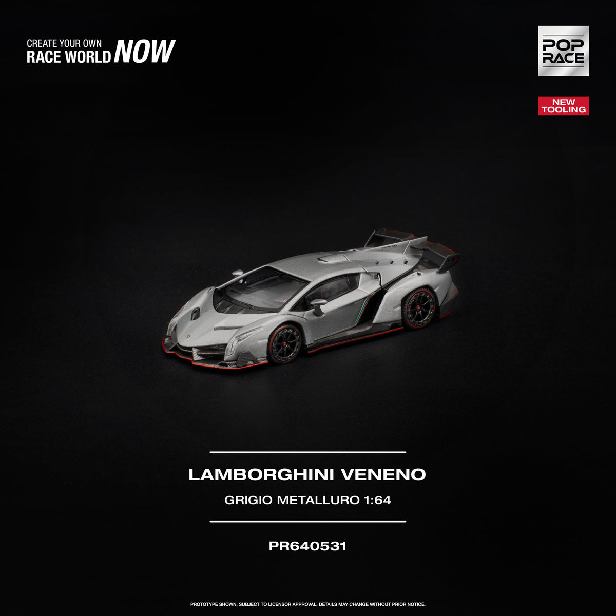 LAMBORGHINI VENENO - GRIGIO METALLURO