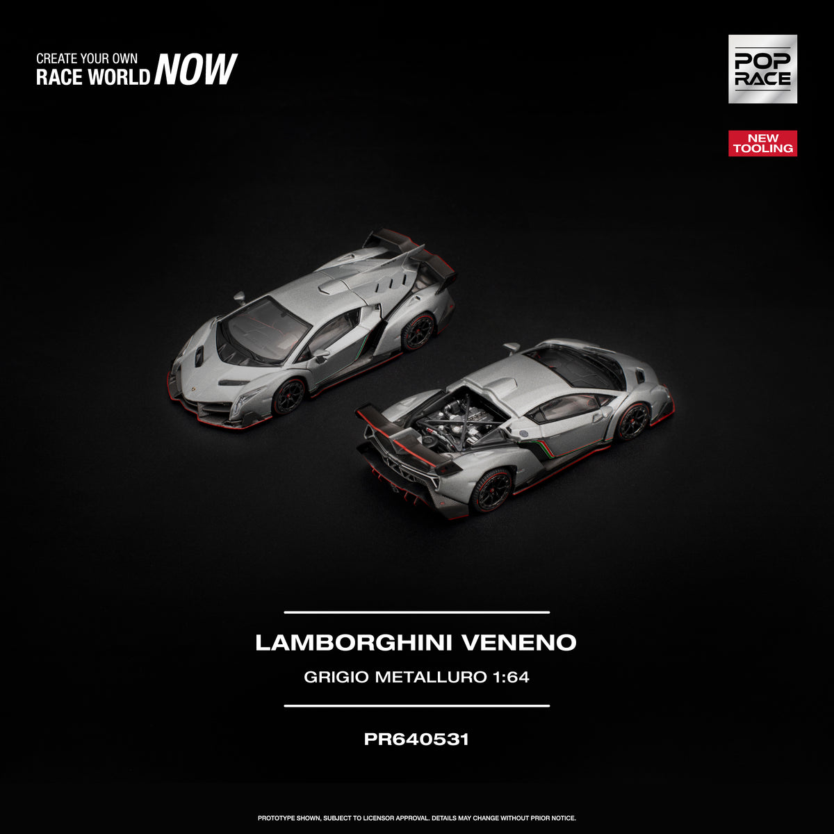 LAMBORGHINI VENENO - GRIGIO METALLURO