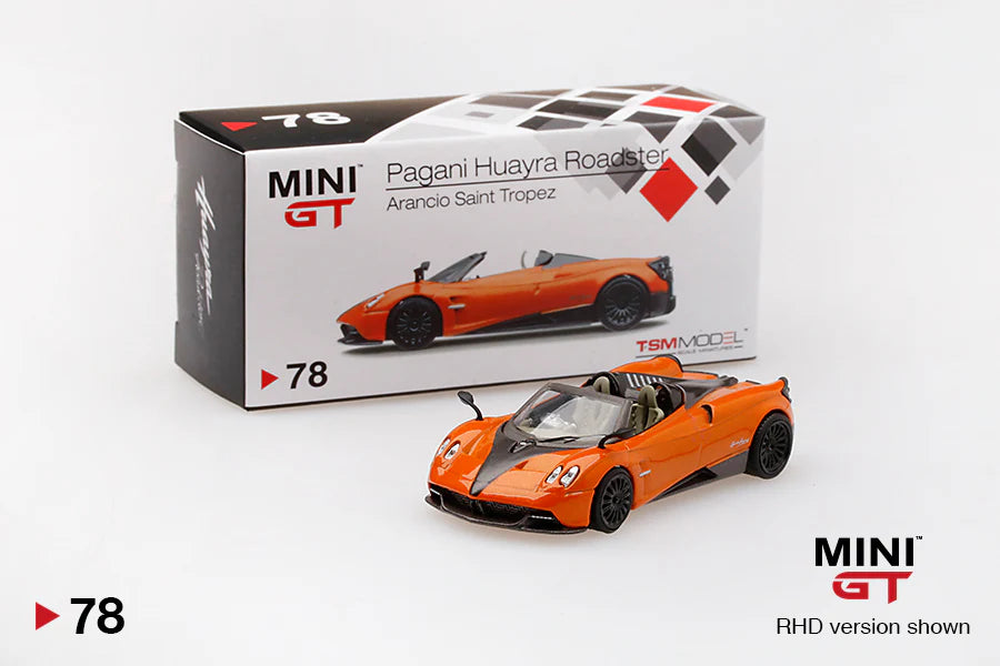 MiniGT - Pagani Huayra Roadster - Arancio Saint Tropez