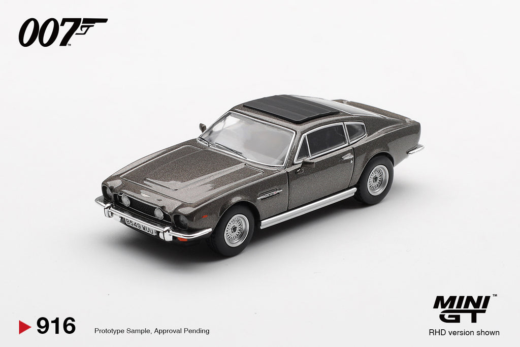 [Pre Order] MiniGT - Aston Martin V8 Vantage 007 "The Living Daylights" Weapons Off - German Poster
