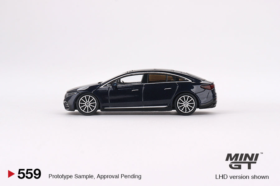 [Pre Order, Box] MiniGT - Mercedes-Benz EQS 580 4MATIC Nautical Blue Metallic - 6