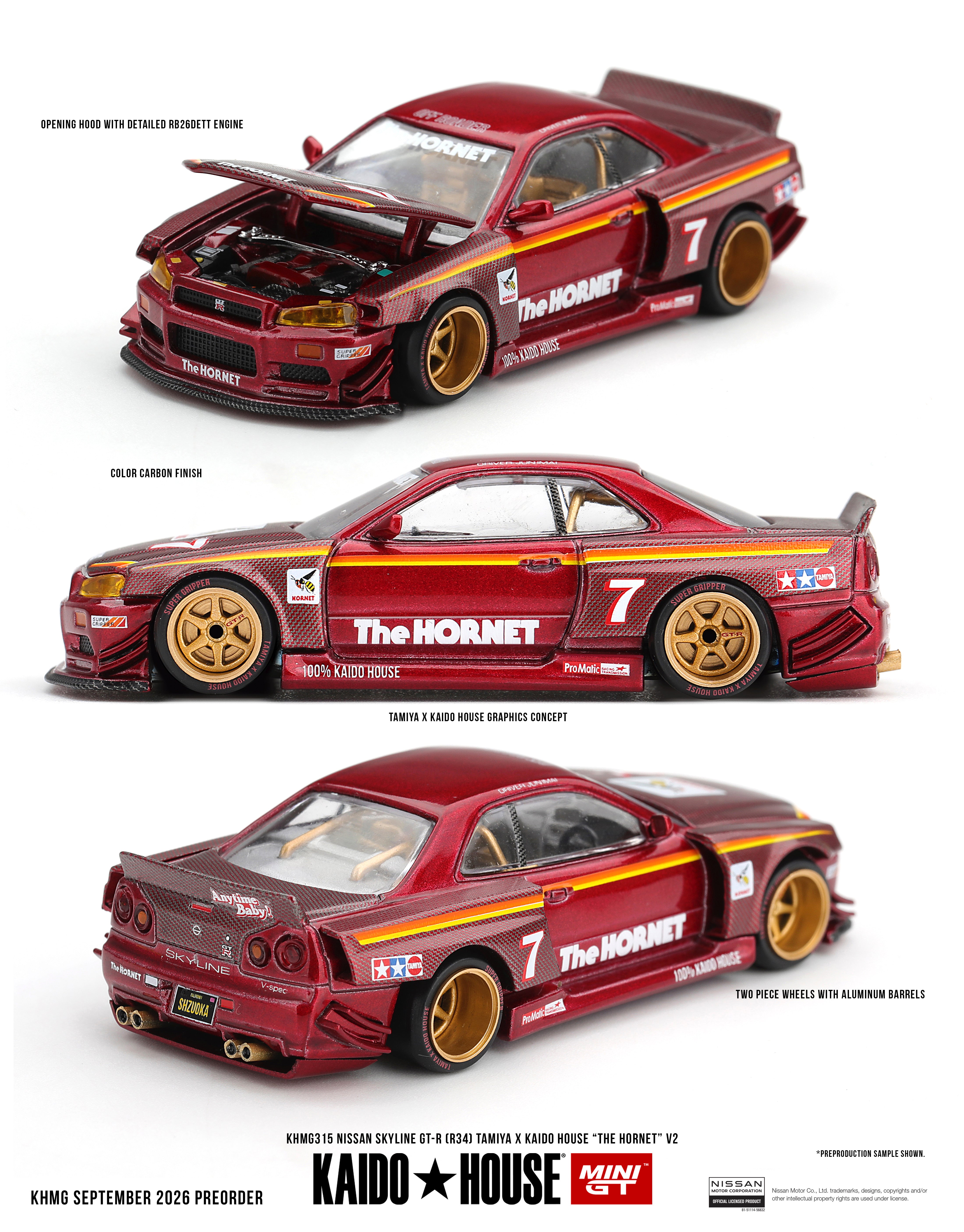 Nissan Skyline GT-R (R34) TAMIYA x KAIDO HOUSE 