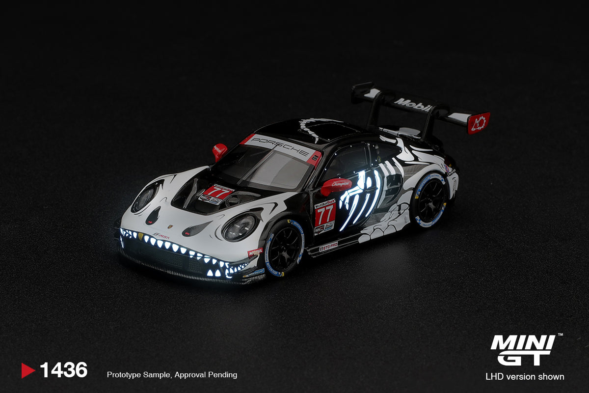 Porsche 911 GT3 R (992) #77 AO Racing "Skeleton Rexy" 2026 IMSA Petit Le Mans