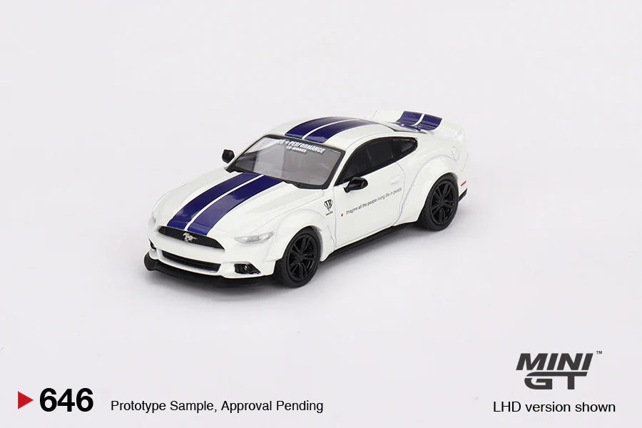 MiniGT - Ford Mustang GT LB-WORKS - White