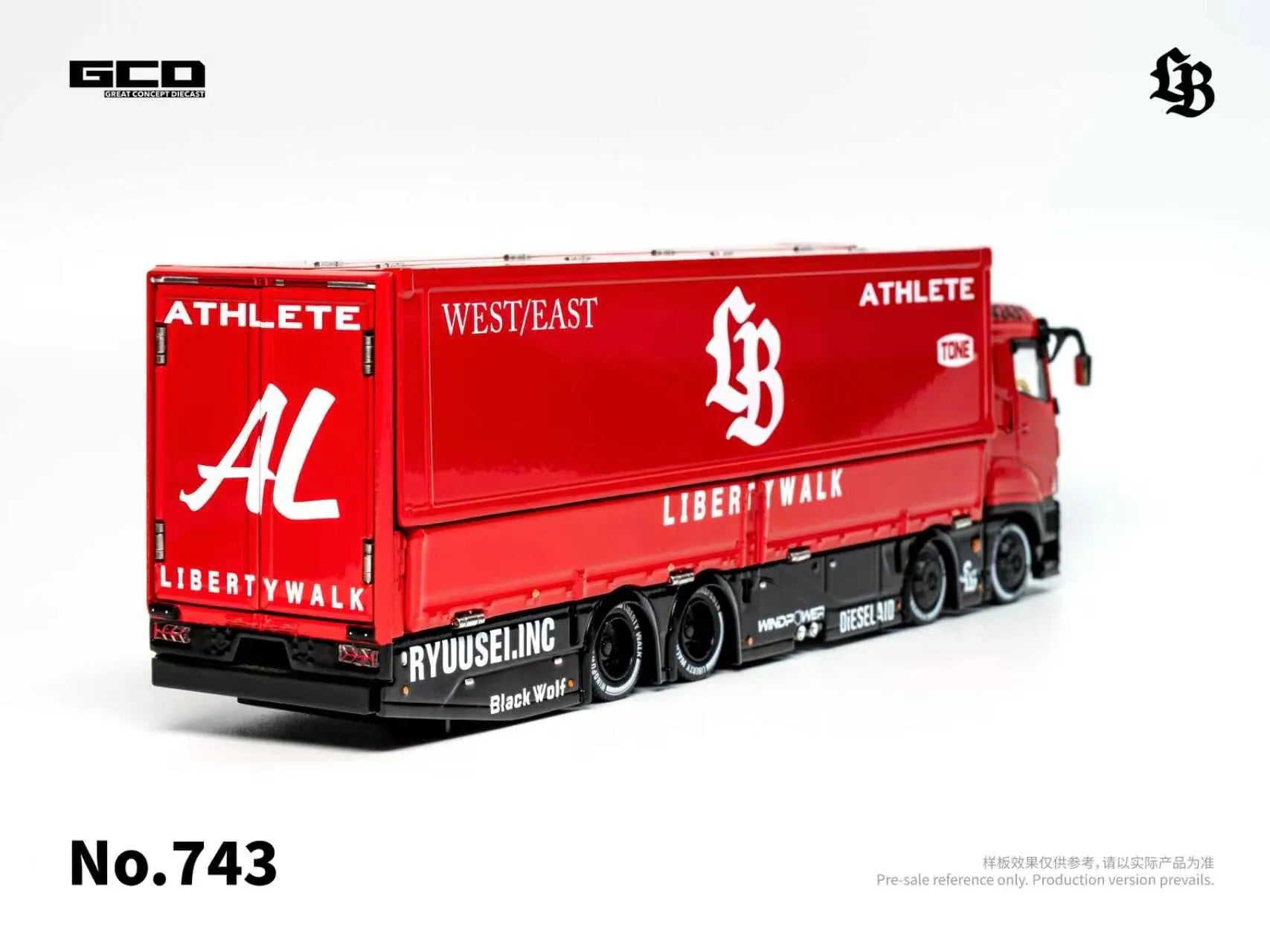 GCD - Mitsubishi Fuso Truck Super Silhouette Red/Black