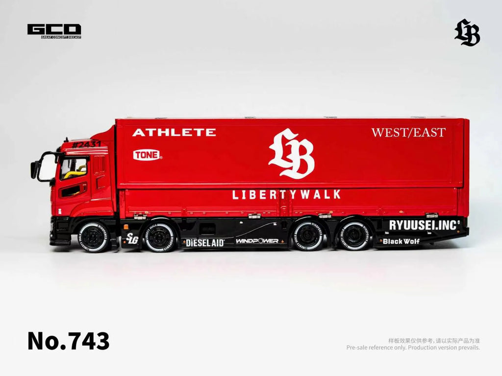 GCD - Mitsubishi Fuso Truck Super Silhouette Red/Black