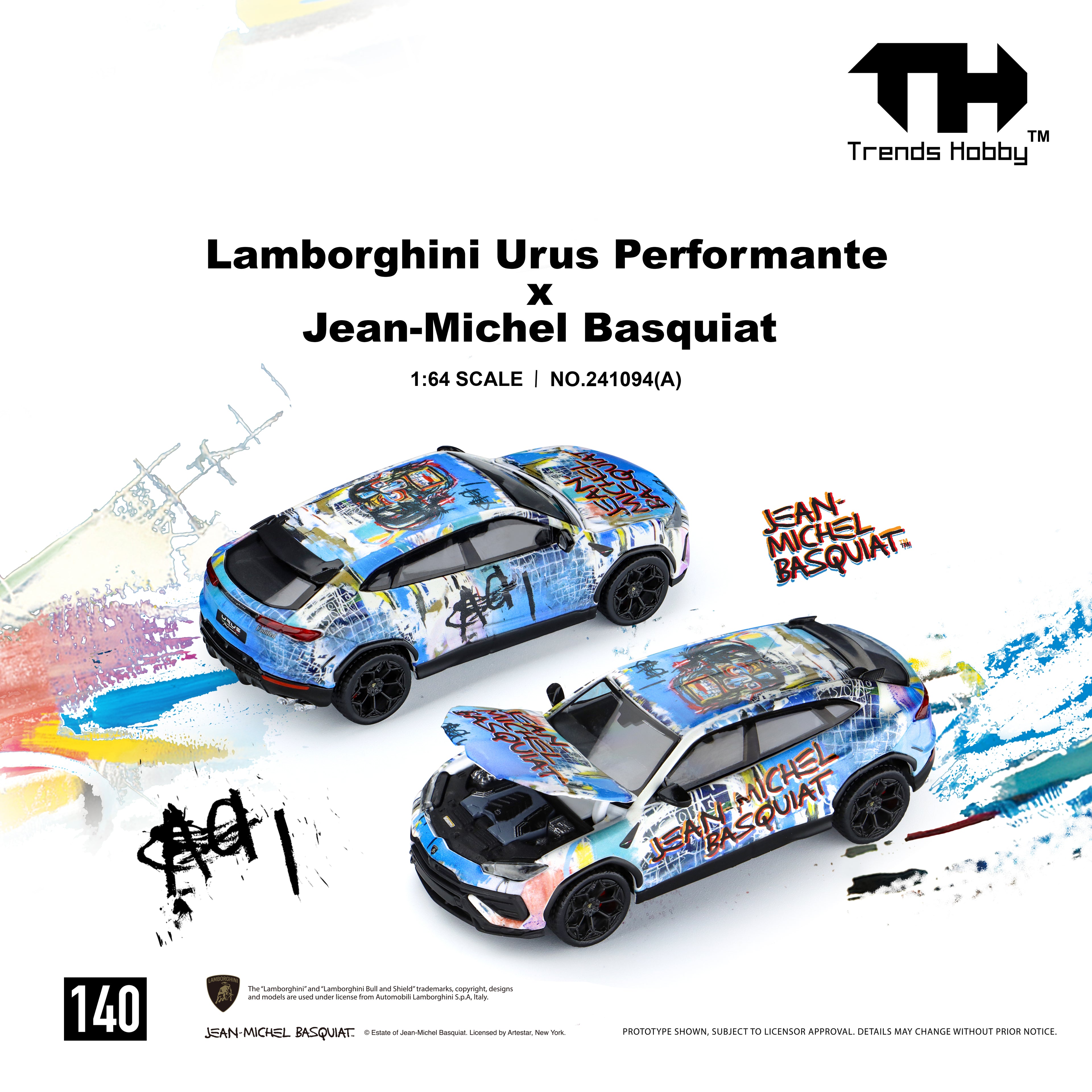 Trends Hobby - Lamborghini Urus Performance x Basquiat - Matte White