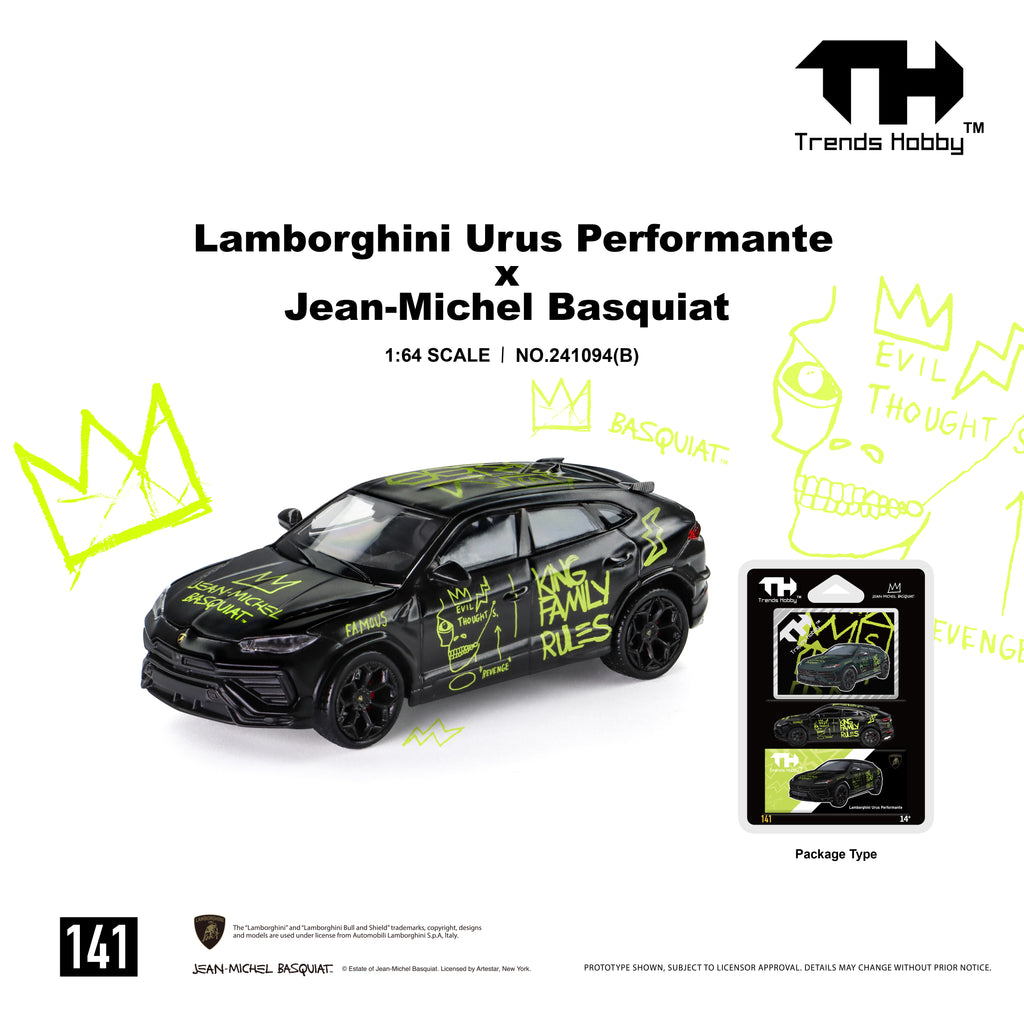 Trends Hobby - Lamborghini Urus Performance x Basquiat - Matte Black