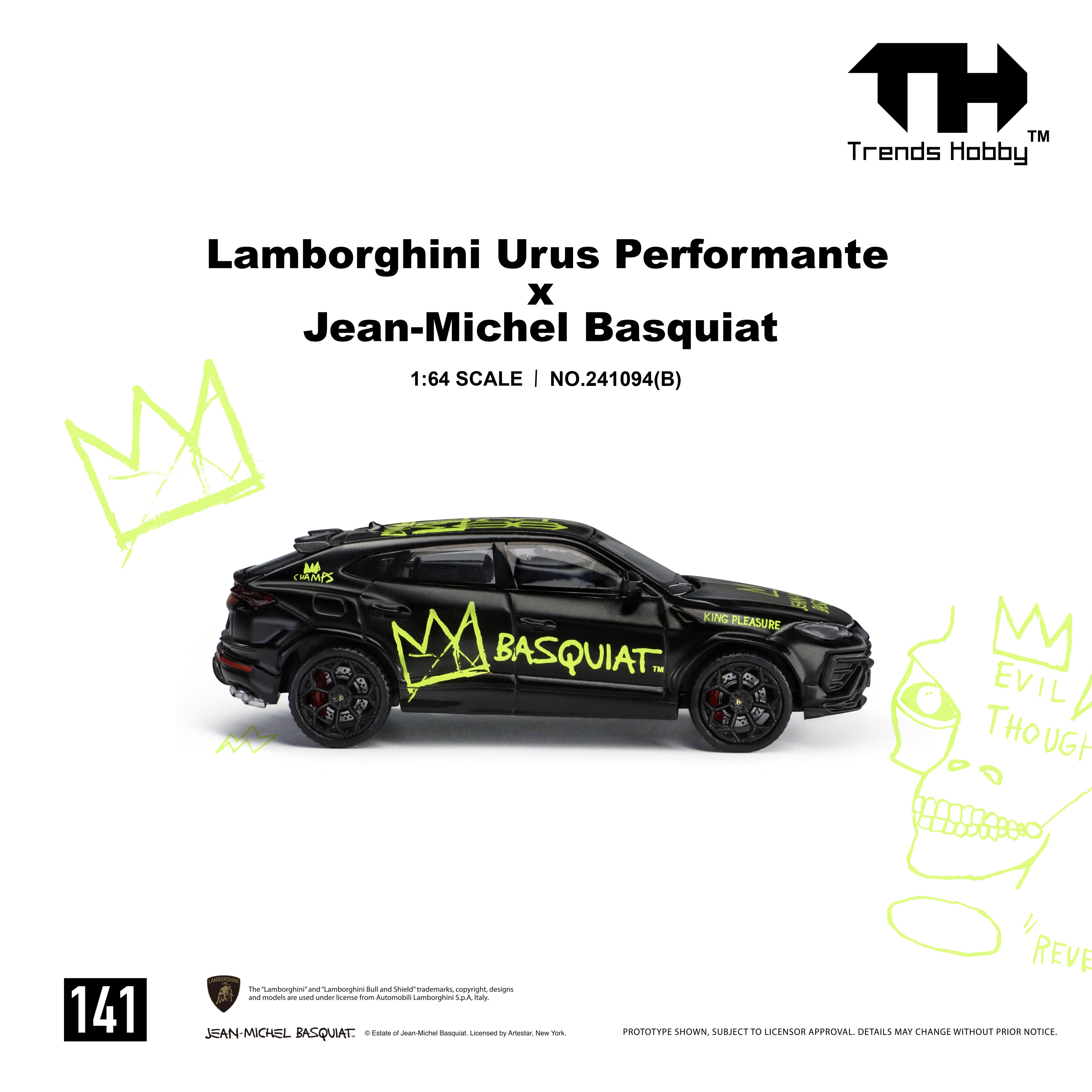 Trends Hobby - Lamborghini Urus Performance x Basquiat - Matte Black