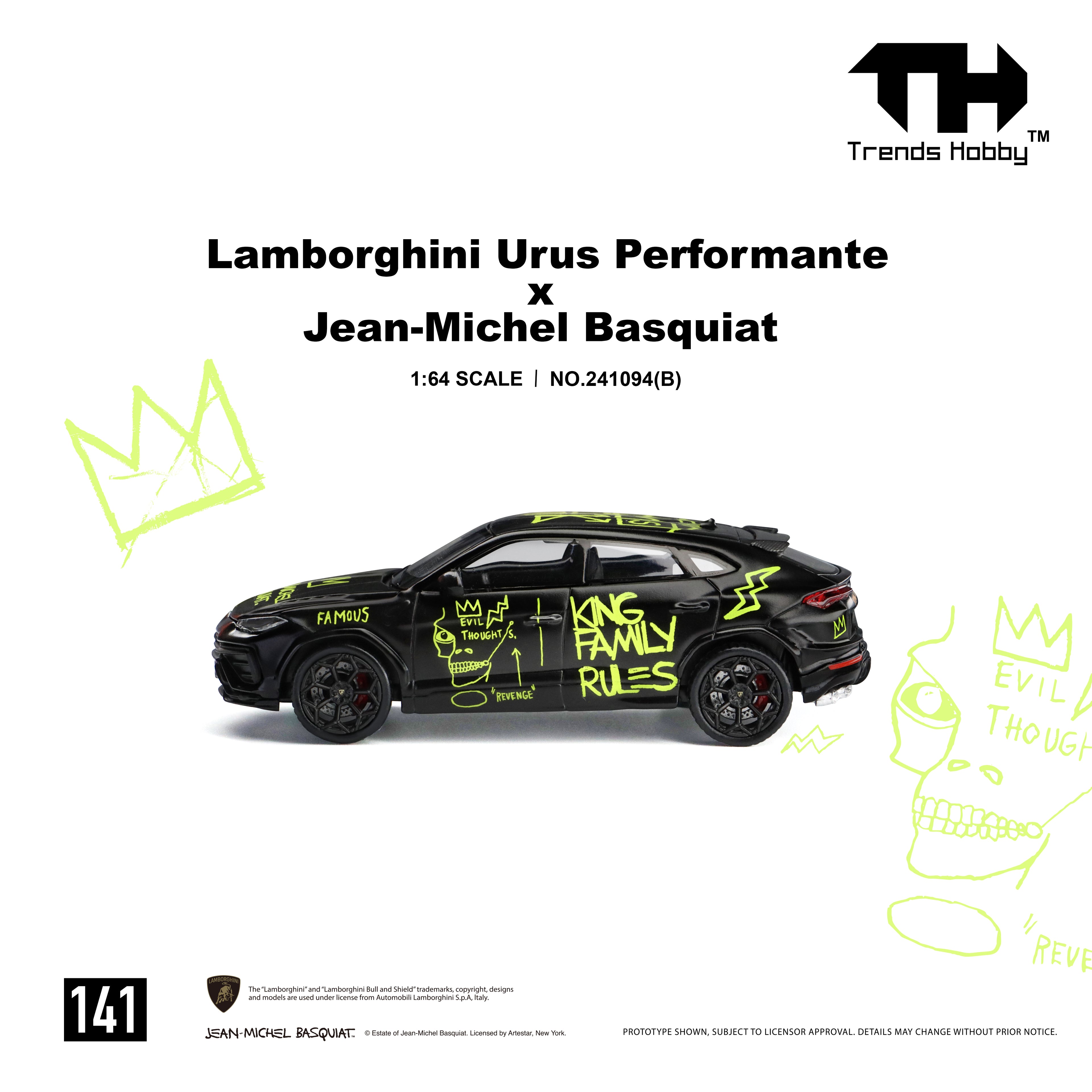 Trends Hobby - Lamborghini Urus Performance x Basquiat - Matte Black