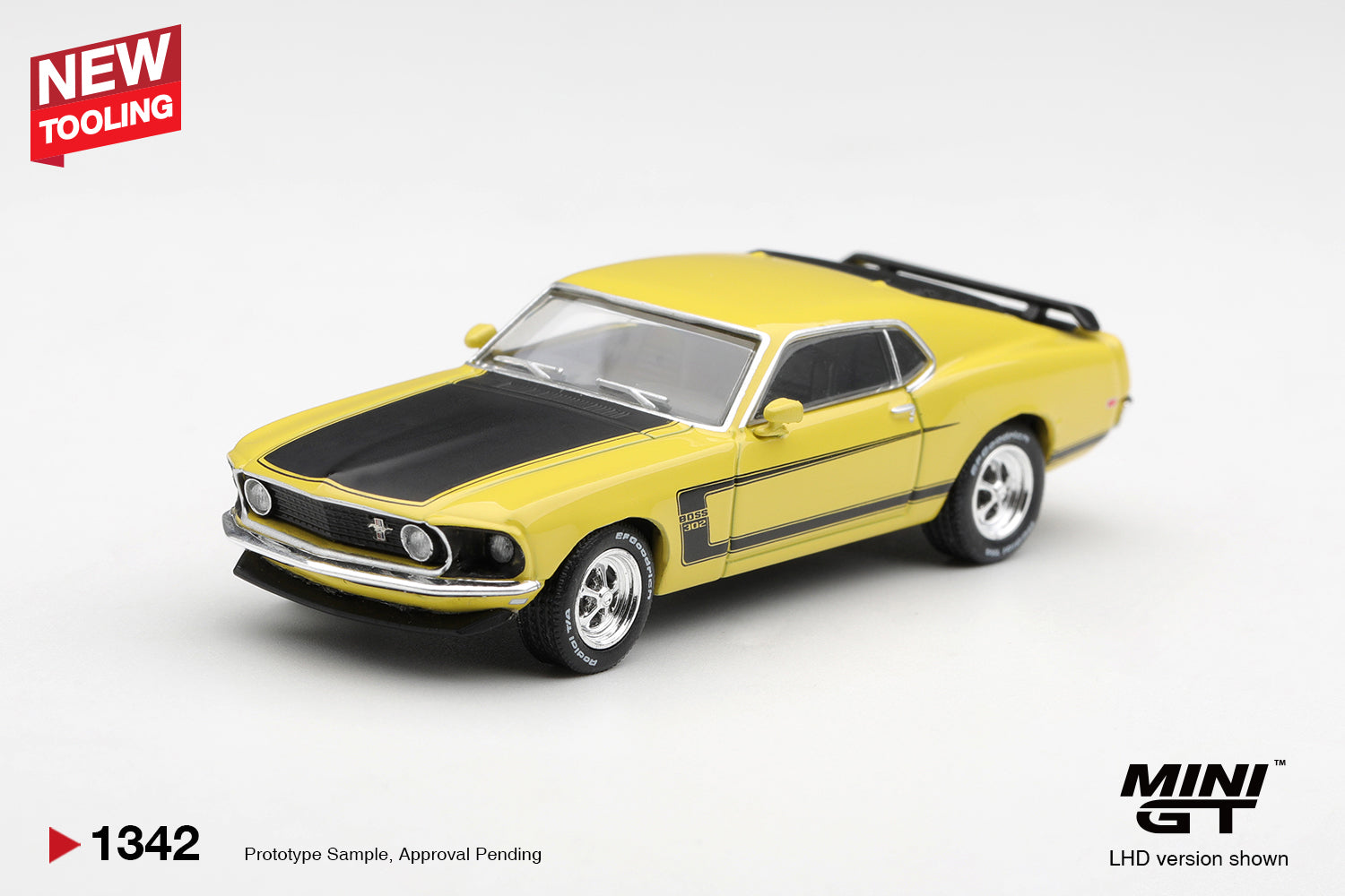 Ford Mustang Boss 302 1969 - Bright Yellow