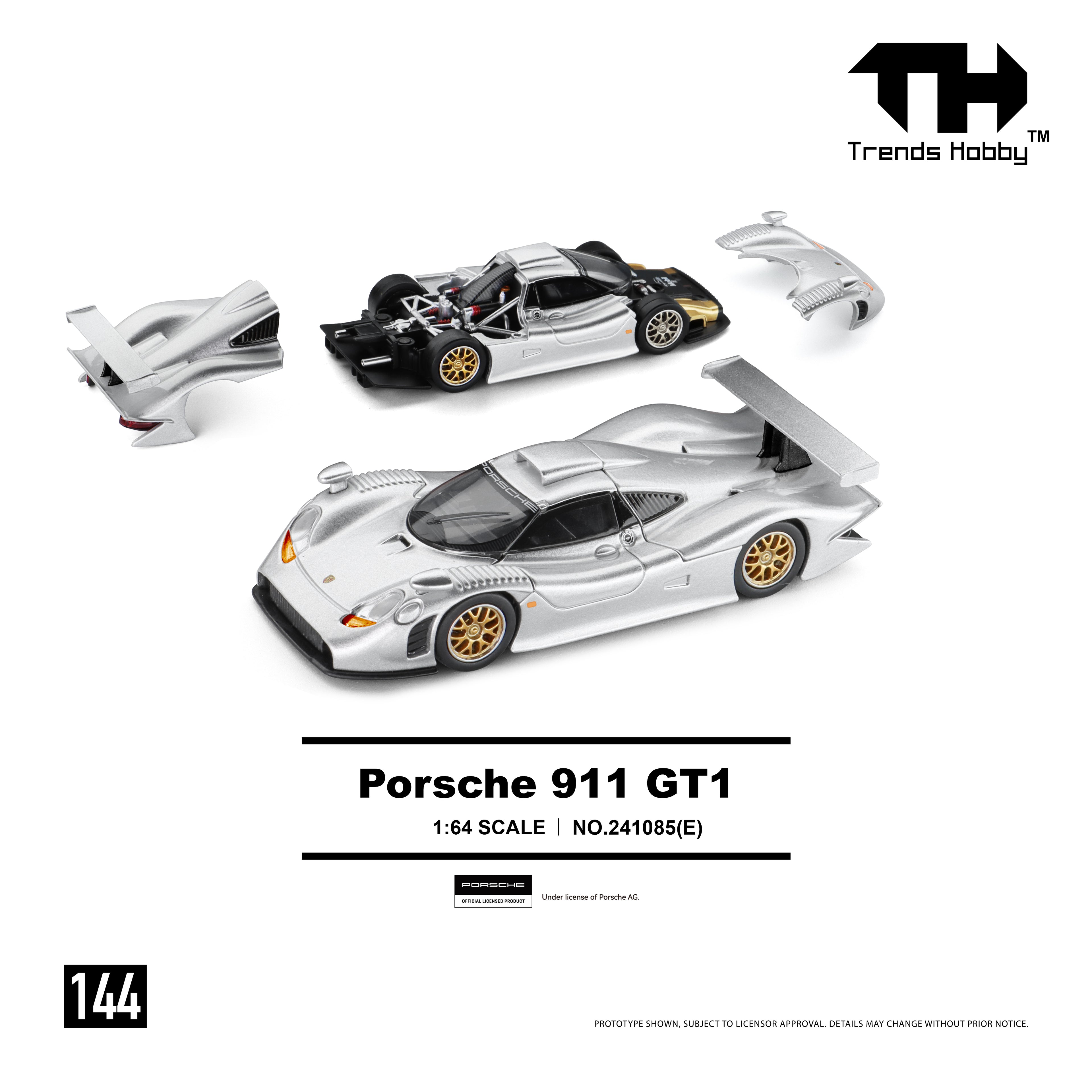Porsche 911 GT1 1998 - Silver