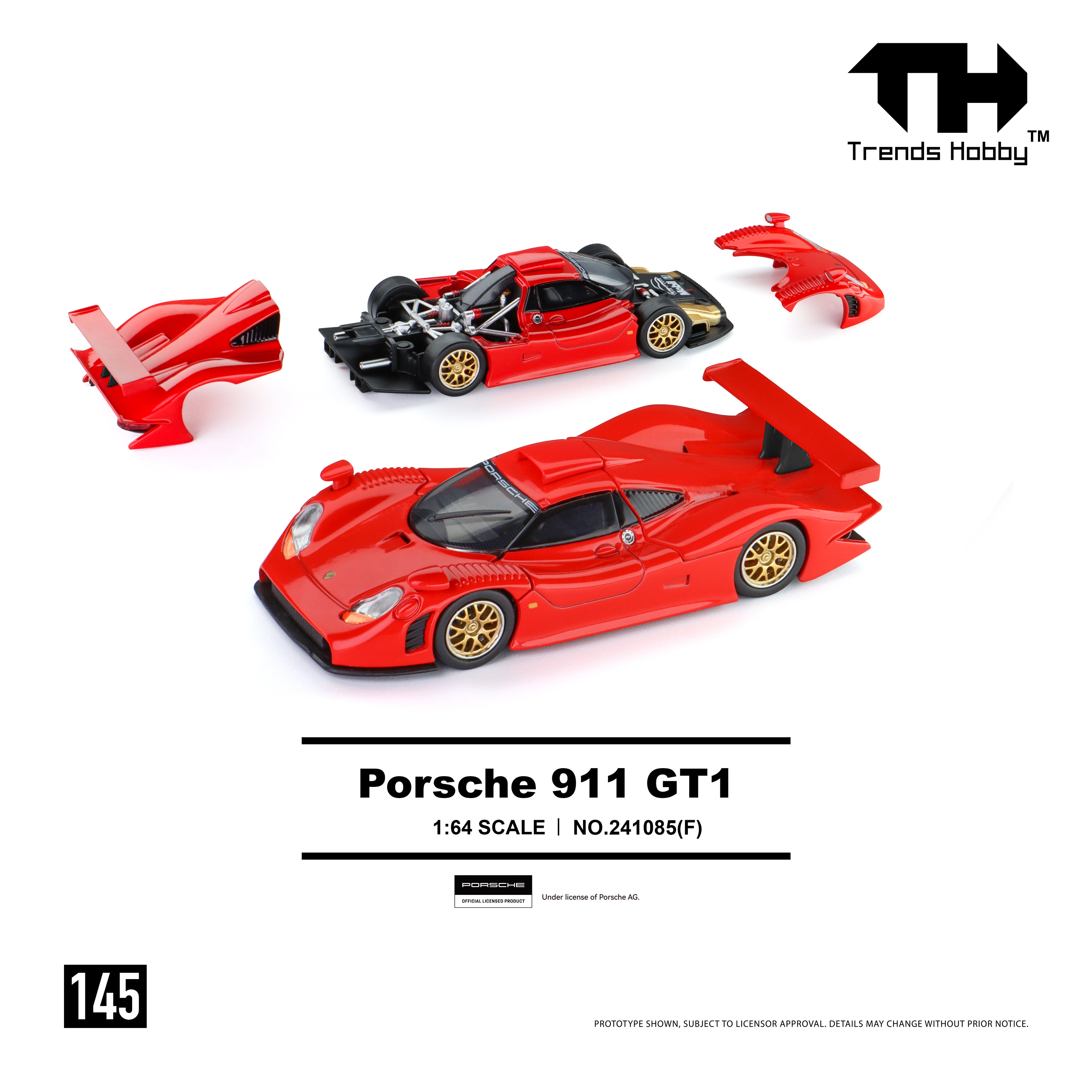 Porsche 911 GT1 1998 - Red