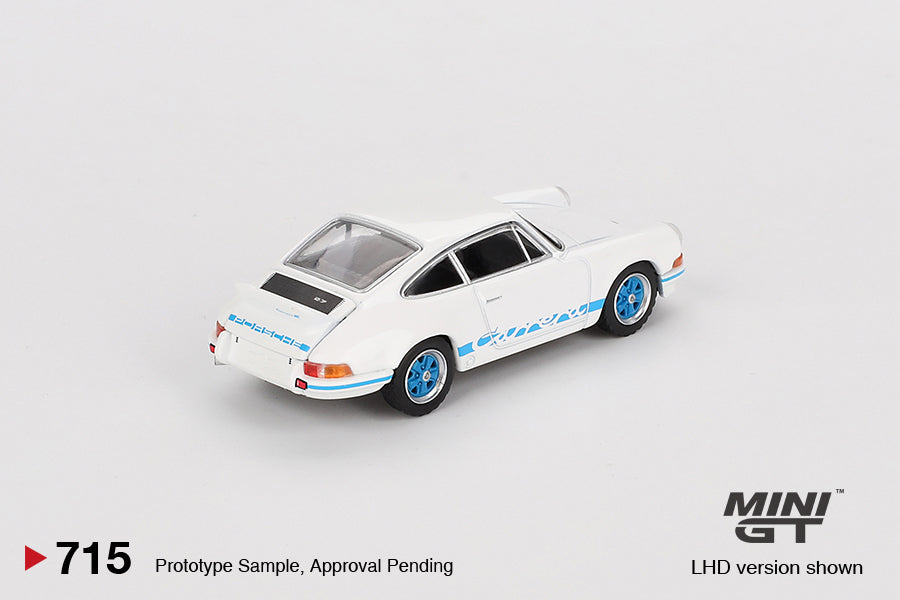 [Pre Order, Box] MiniGT - Porsche 911 Carrera RS 2.7 Grand Prix White with Blue Livery - 5