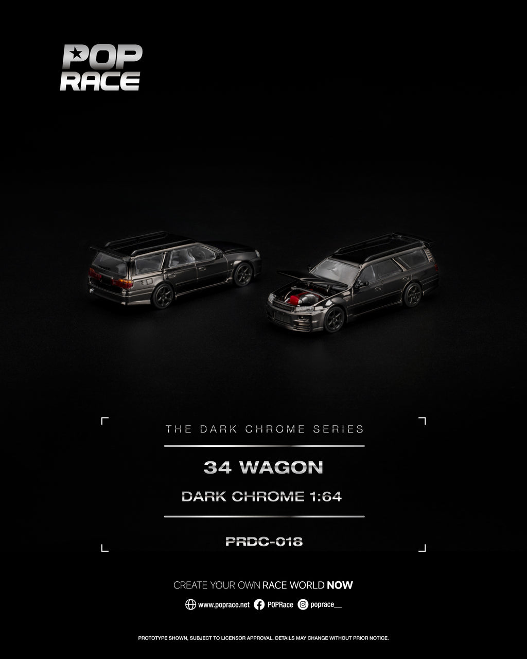 R34 WAGON DARK CHROME