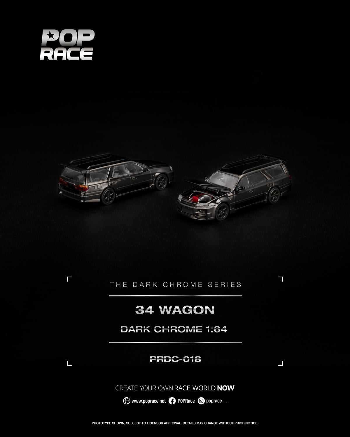 R34 WAGON DARK CHROME