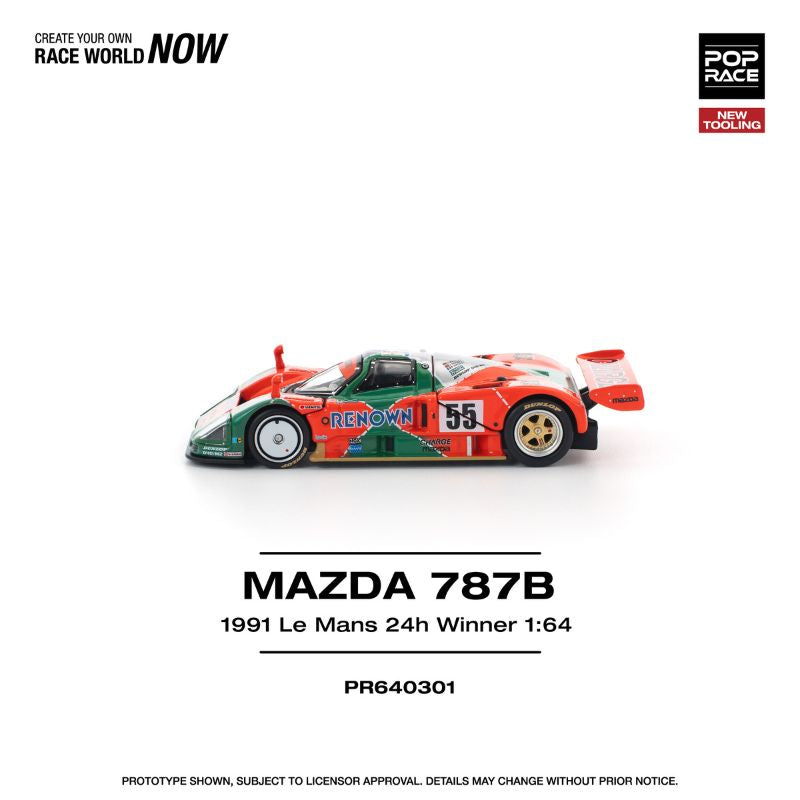 [Pre Order] Pop Race - Mazda 787B 1991 Le Mans 24H Winner