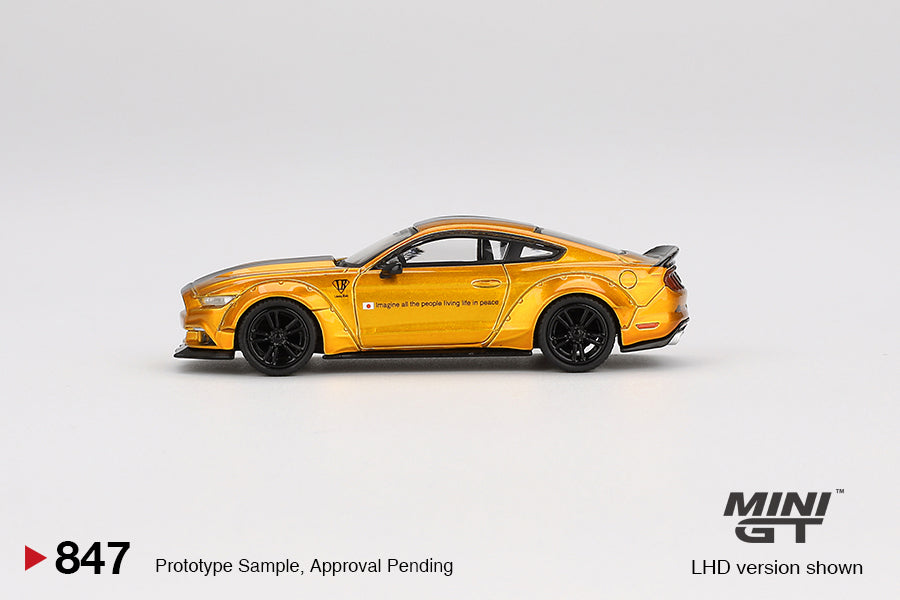 [Pre Order] MiniGT - LB-Works Ford Mustang Gold (Blister)