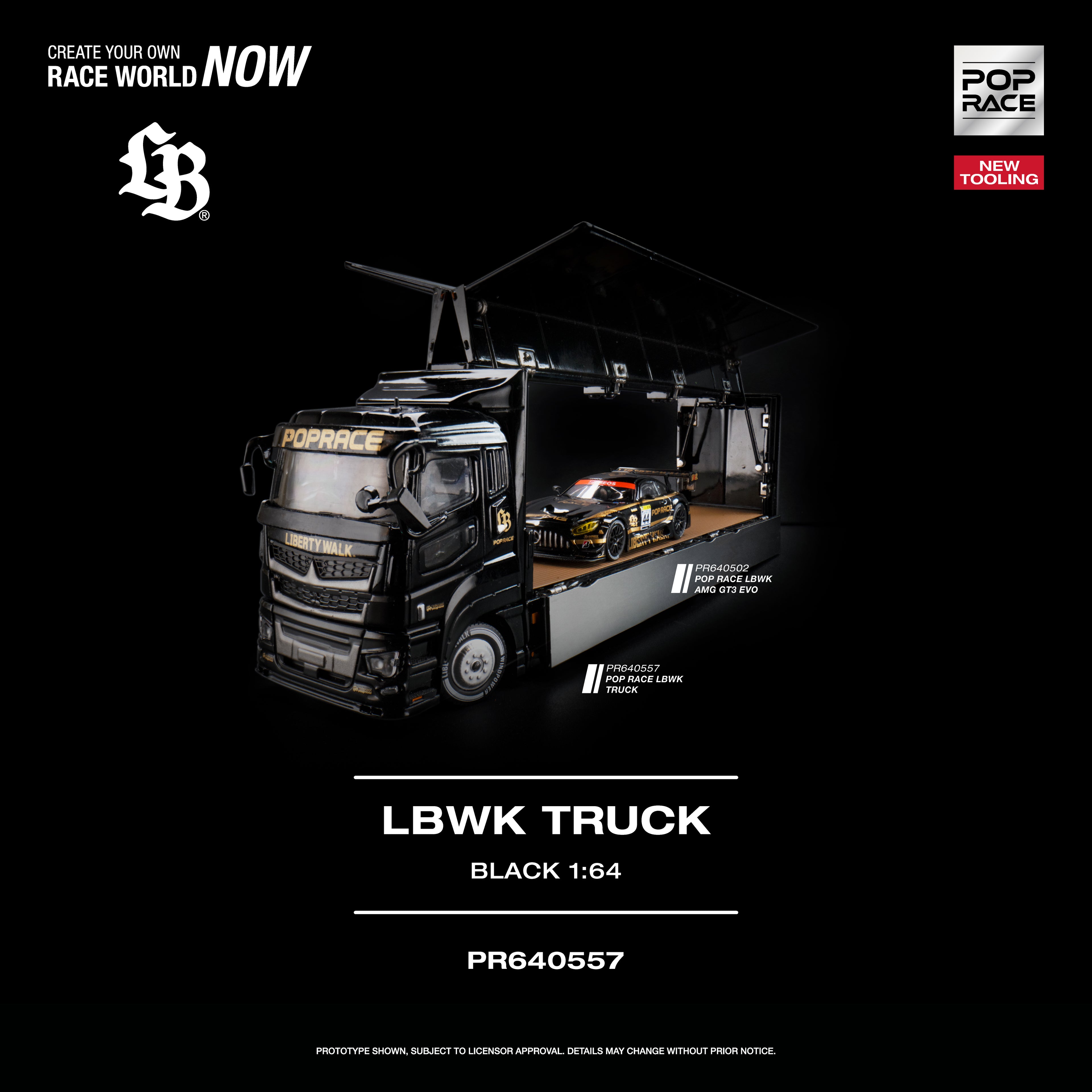 [Combo] LBWK AMG GT3 EVO - Black & LBWK Truck - Black