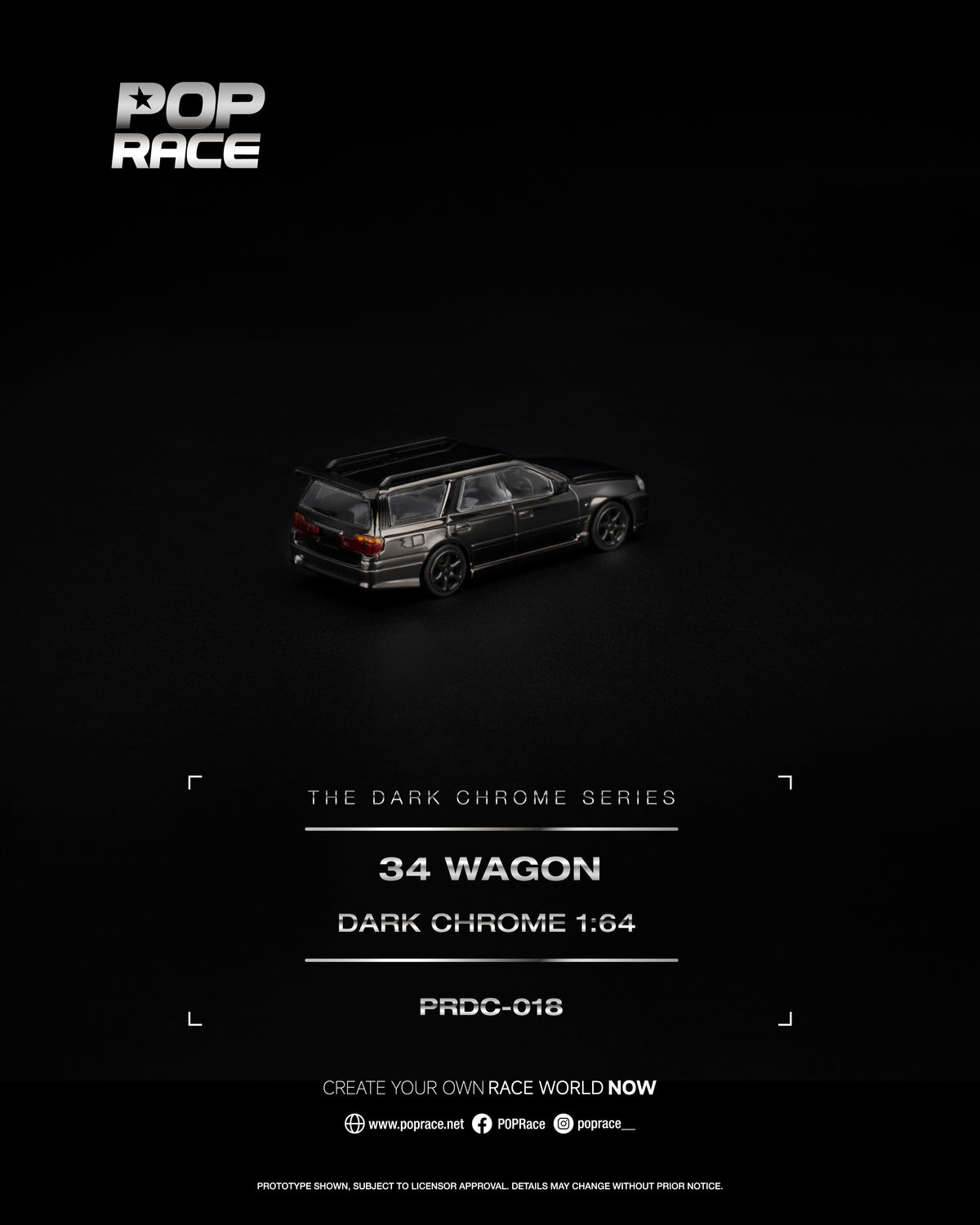 R34 WAGON DARK CHROME