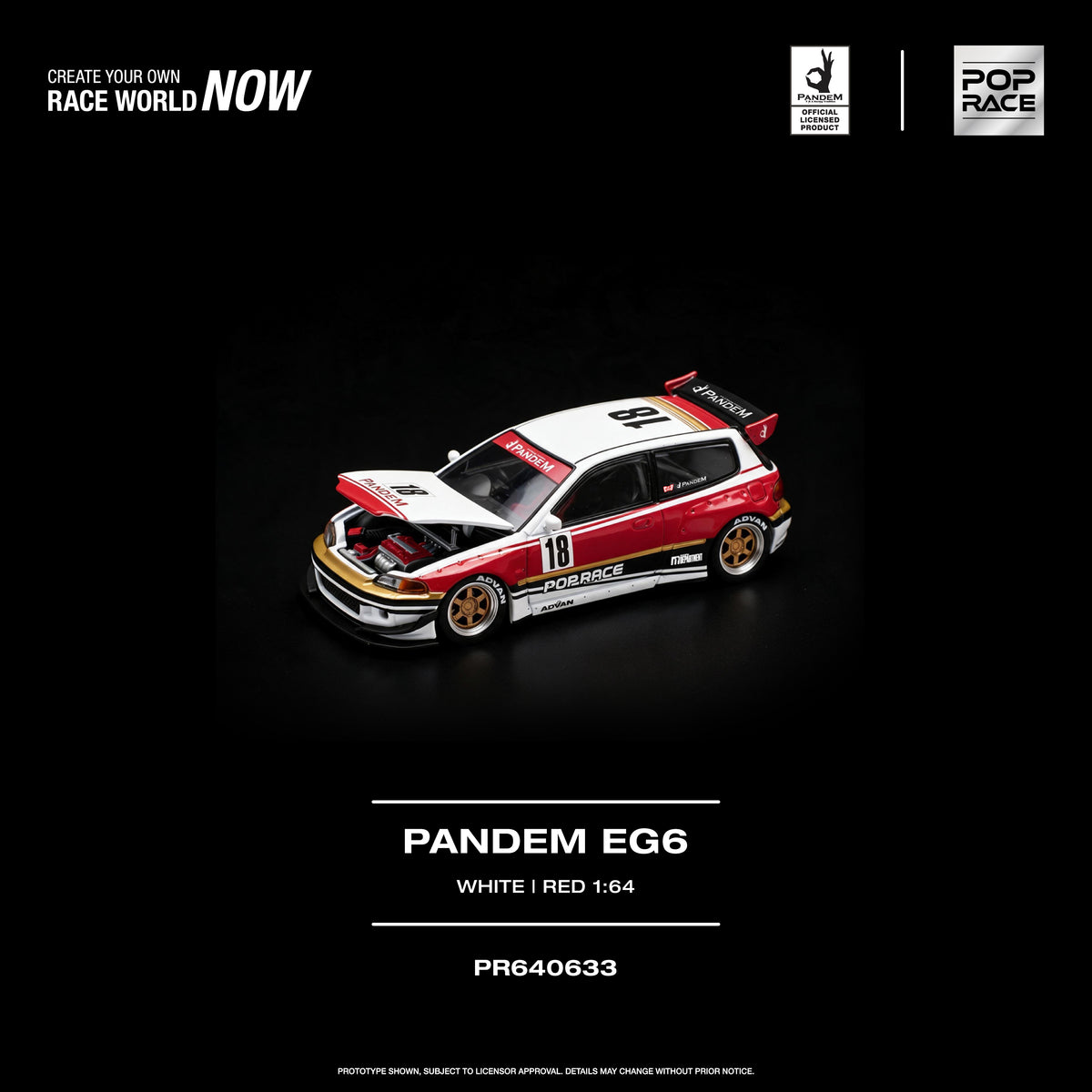 PANDEM EG6 WHITE RED