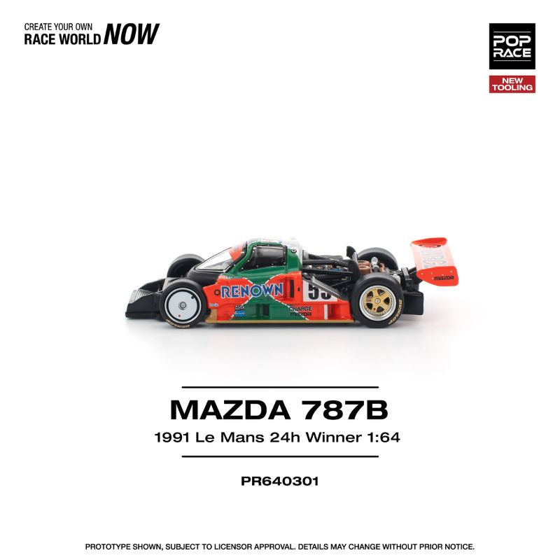 [Pre Order] Pop Race - Mazda 787B 1991 Le Mans 24H Winner