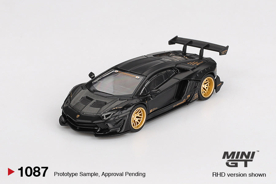 [Pre Order, Box] MiniGT - LB★WORKS Lamborghini Aventador Limited Edition Matte Black - 6