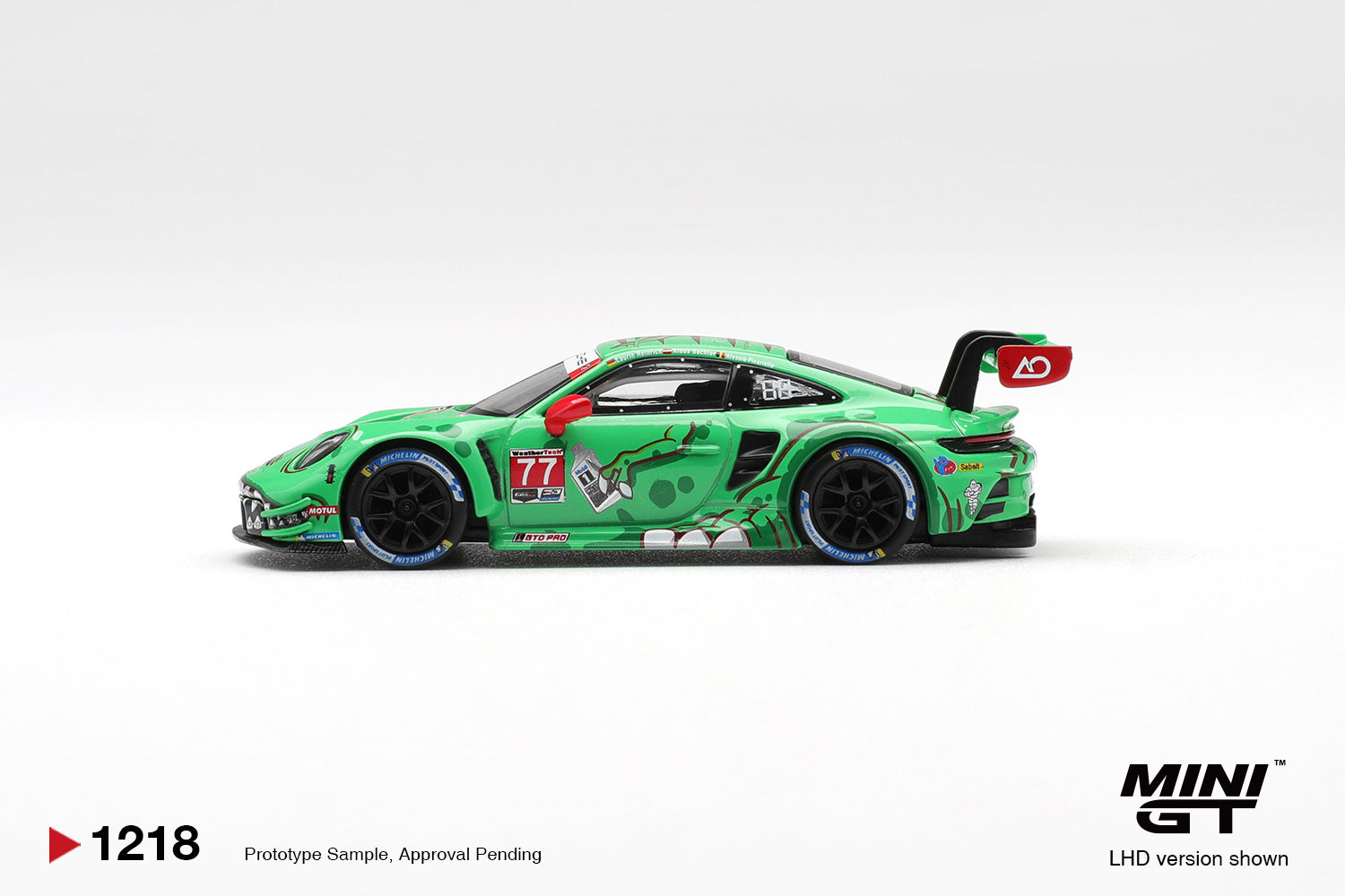 [Pre Order, Box] MiniGT - Porsche 911 GT3 R 992 #77 AO Racing 2025 IMSA Sebring 12 Hrs Class Winner