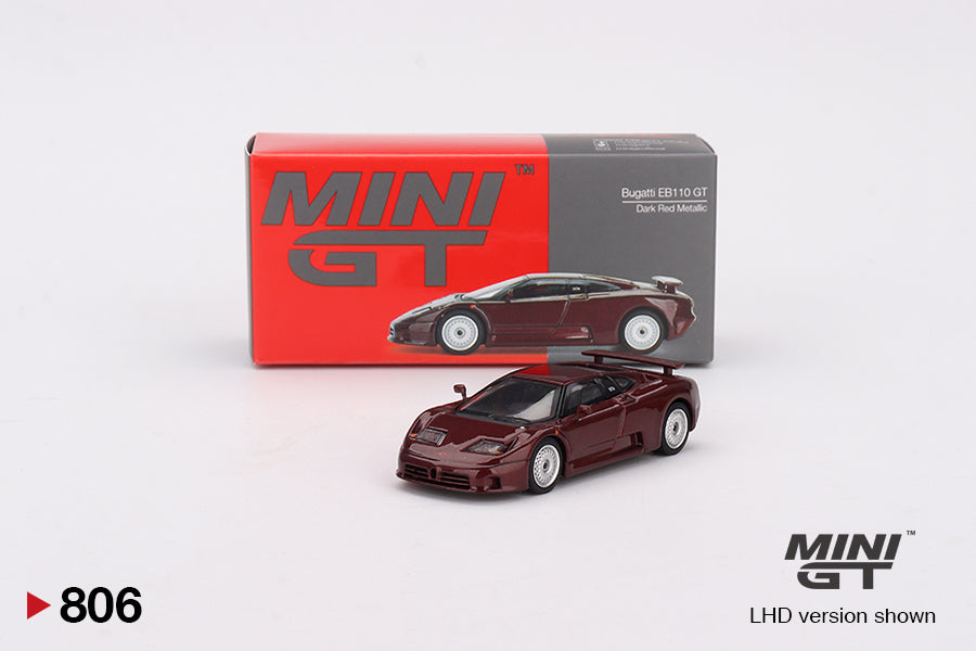 [Box] MiniGT - Bugatti EB110 GT Dark Red Metallic - 7