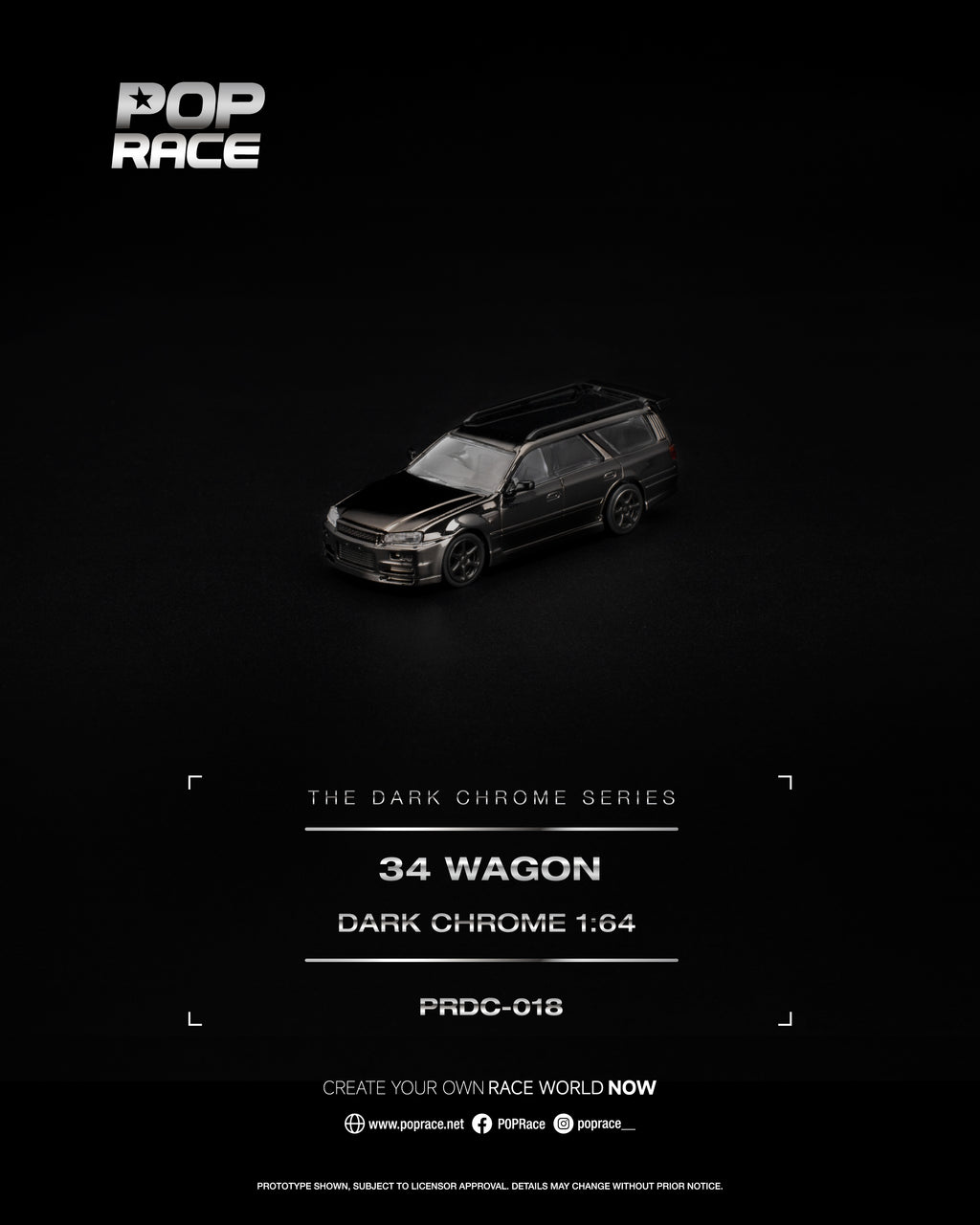 R34 WAGON DARK CHROME