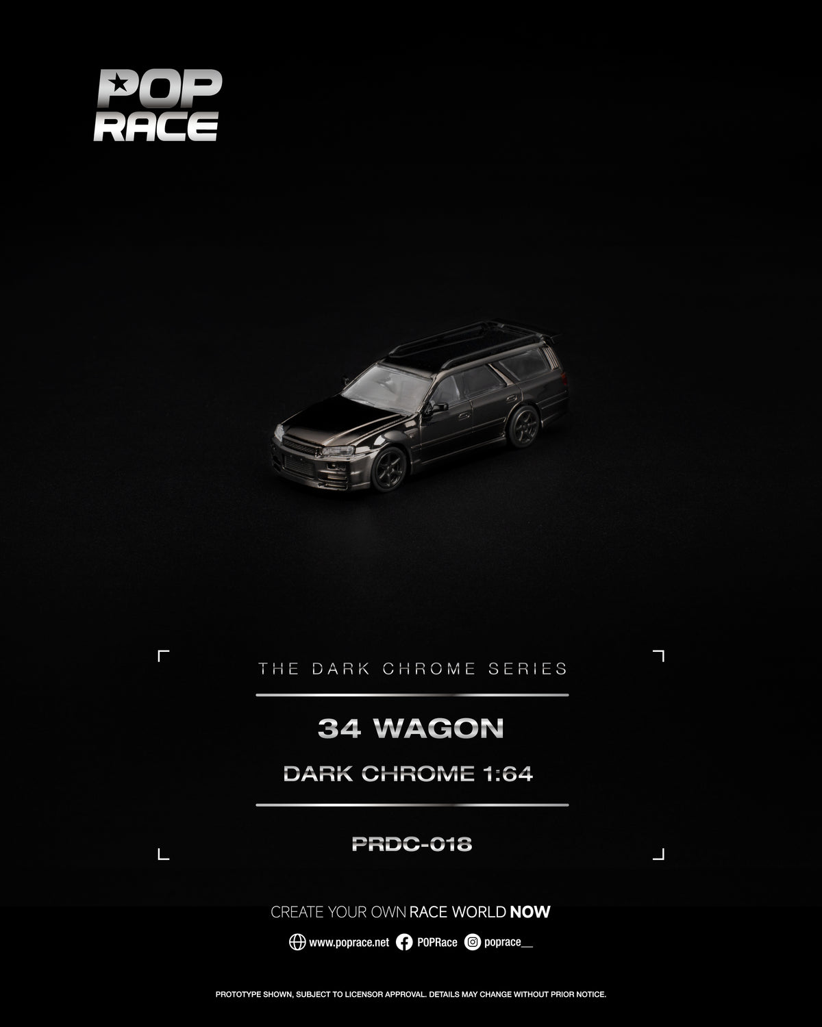 R34 WAGON DARK CHROME