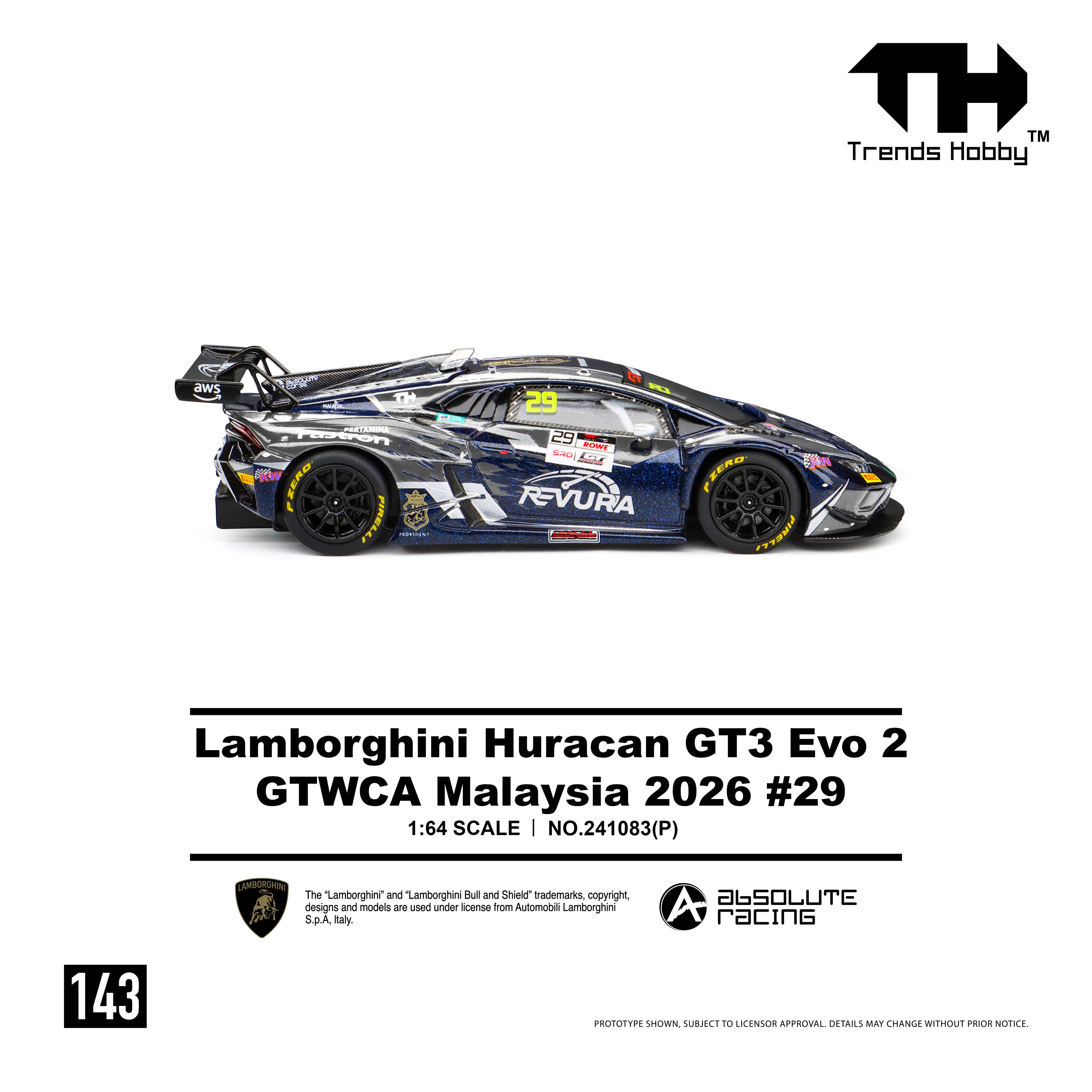 Trends Hobby - Lamborghini Huracan GT3 EVO - GTWCA Malaysia 2026 #29