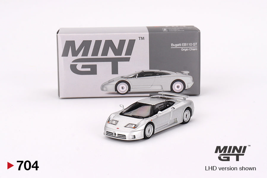[Box] MiniGT - Bugatti EB110 GT Grigio Chiaro - 7