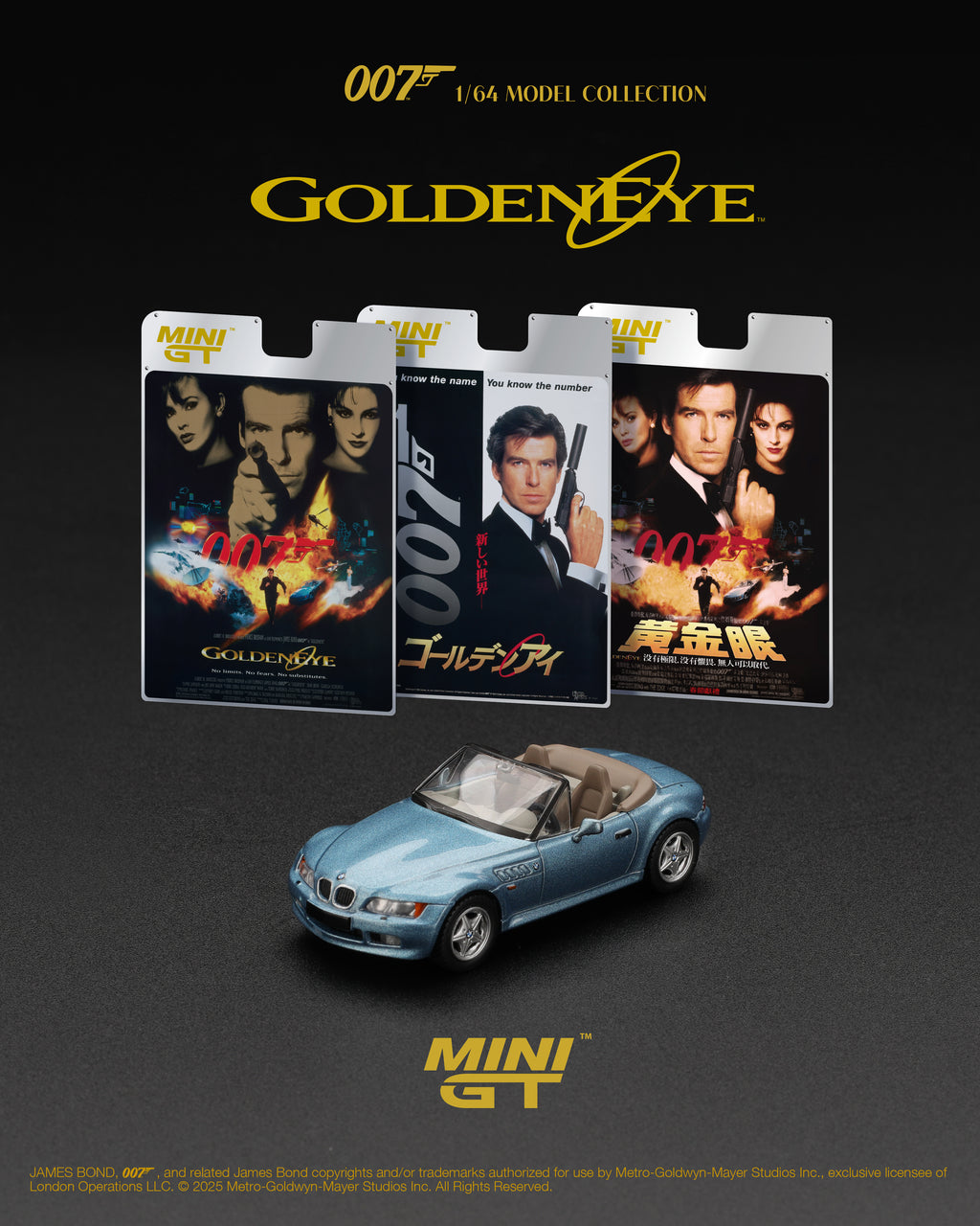 [Pre Order, English Poster] MiniGT - BMW Z3 007 - GoldenEye