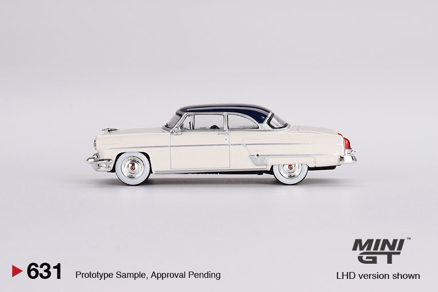 [Pre Order, Box] MiniGT - Lincoln Capri 1954 Arctic White / Atlantic Blue - 6