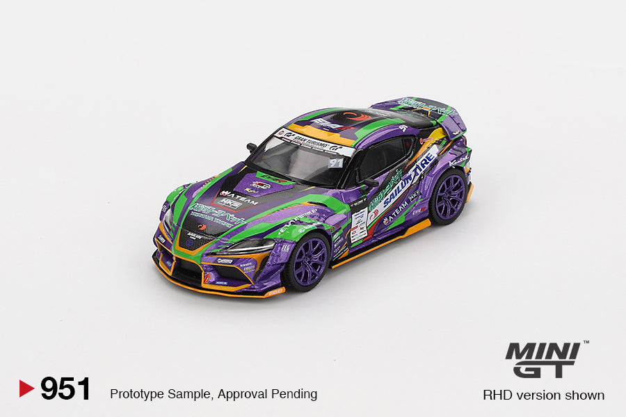 MiniGT - Toyota GR Supra KUHL 2021 D1GP EVANGELION RACING