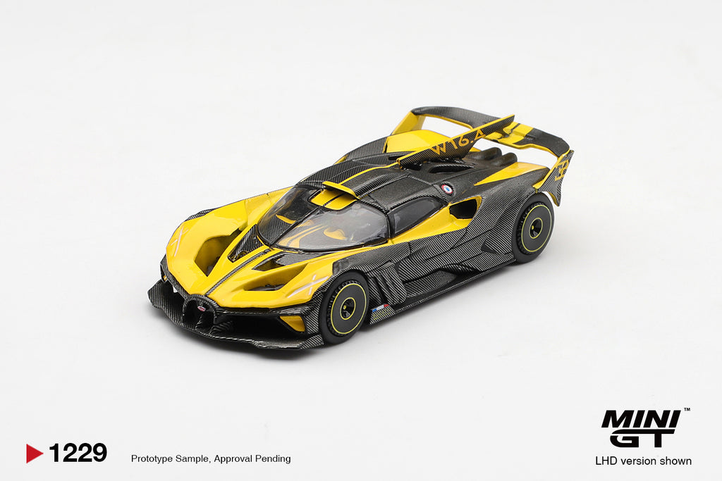 [Pre Order, Box] MiniGT - Bugatti Bolide Yellow