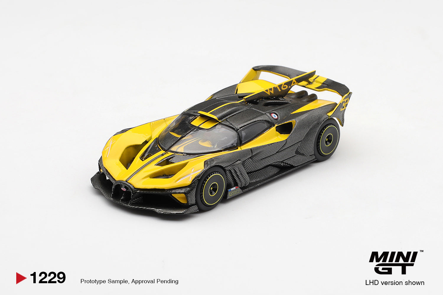 [Pre Order, Box] MiniGT - Bugatti Bolide Yellow