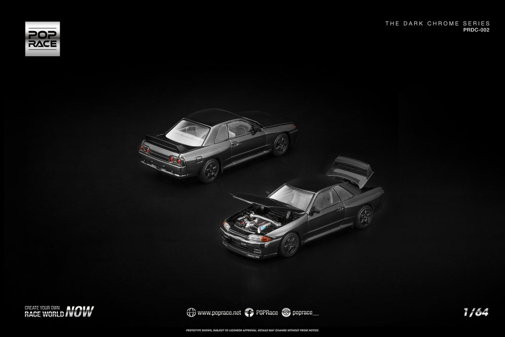 [Pre Order] Pop Race - R33 GT-R DARK CHROME