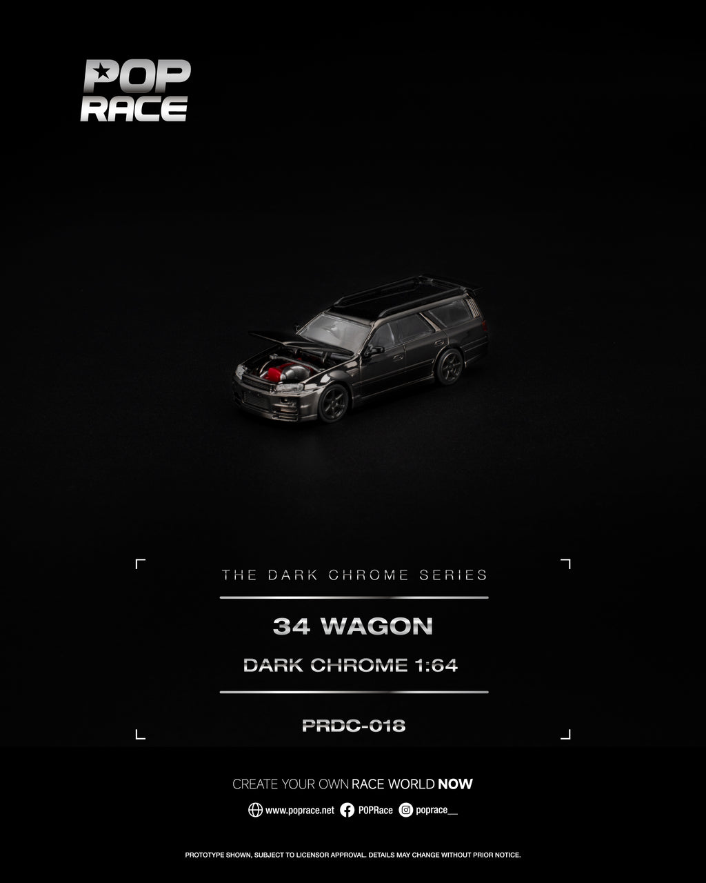 R34 WAGON DARK CHROME