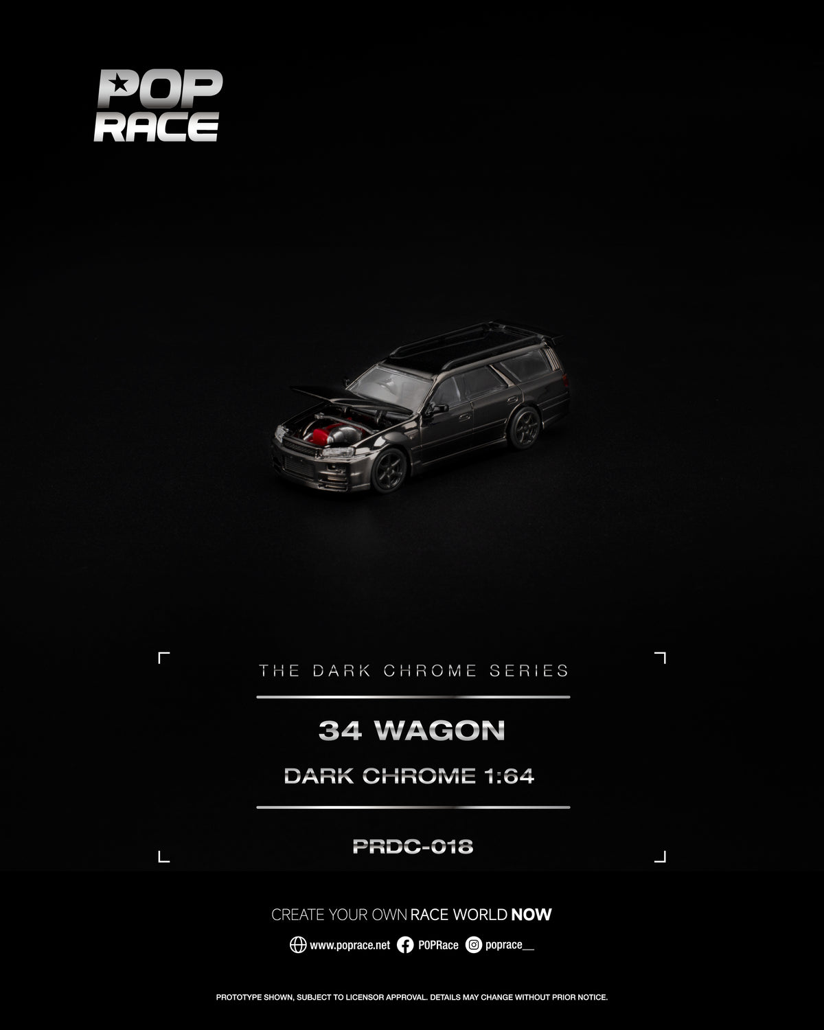 R34 WAGON DARK CHROME