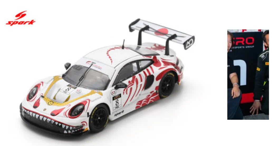 Porsche 911 GT3 R #8 AO Racing - Winner Suzuka 1000km 2026 - With Pit Board