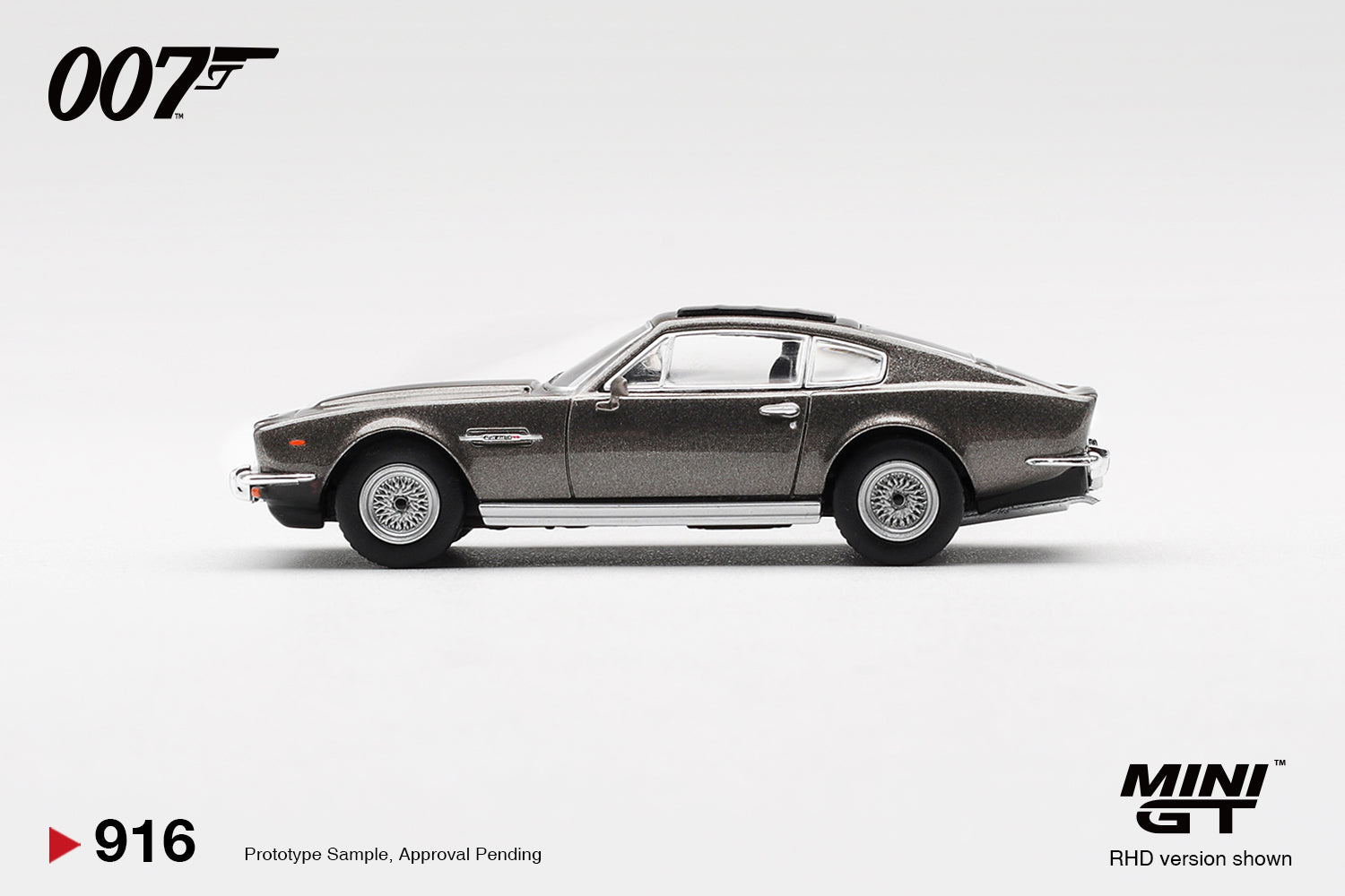 [Pre Order] MiniGT - Aston Martin V8 Vantage 007 "The Living Daylights" Weapons Off - German Poster