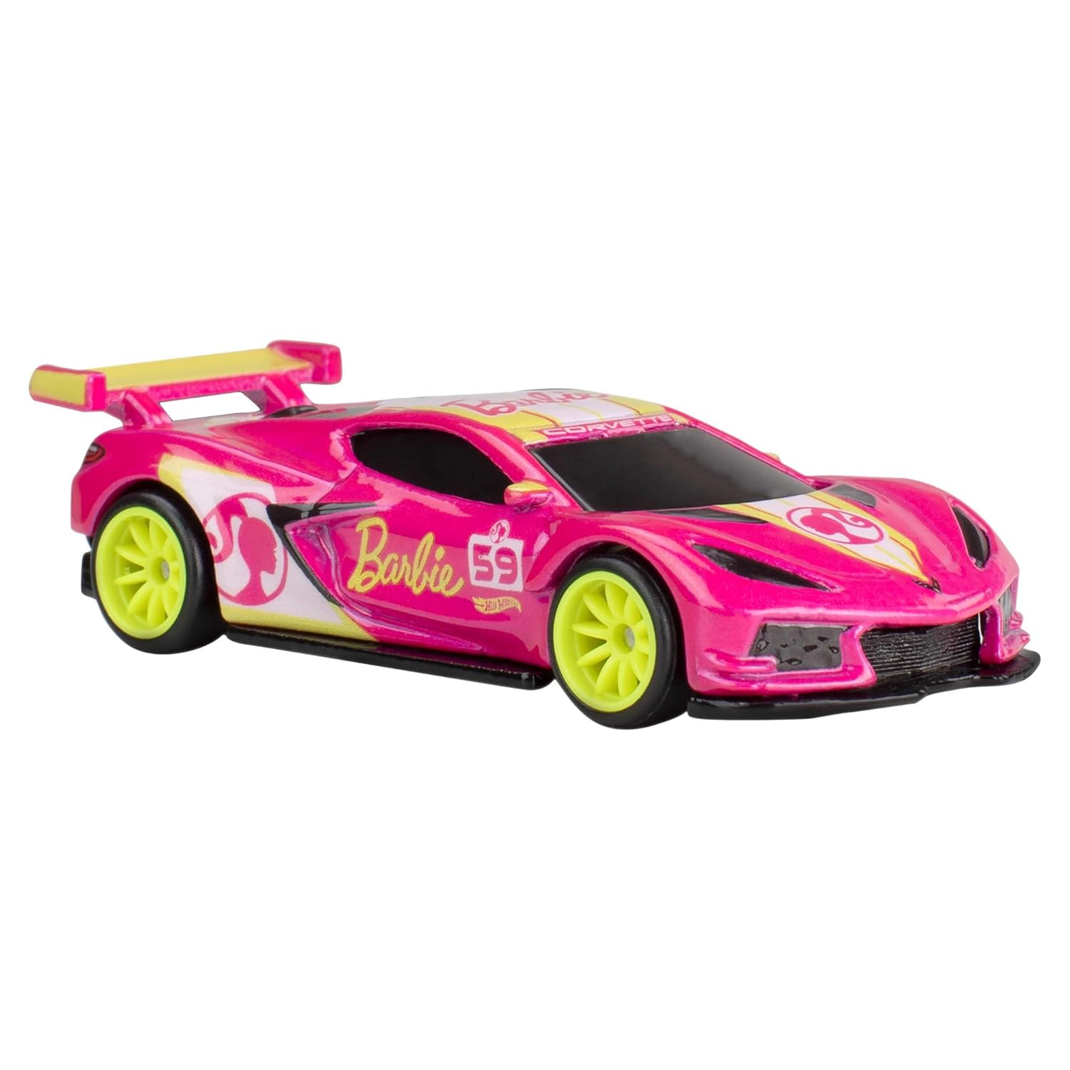 Hot Wheels Mattel Metal Premium Toy Car Barbie 65Th Anniversary Corvette C8.R