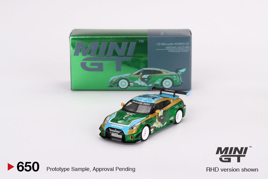 [Unsealed, Mint] LB-Silhouette WORKS GT NISSAN 35GT-RR Ver.2 “PRINCESS RORO” MINI GT x MIZU Diecast