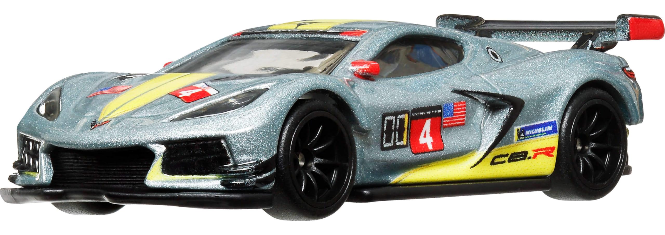 Hot Wheels HRV95 Car Culture Race Day Corvette C8.R Vehicle Toy Mini Car 3 Years Old Gray